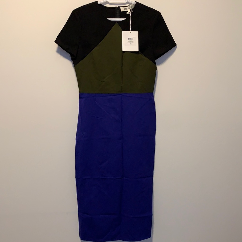 Diane von furstenberg tailored midi dress